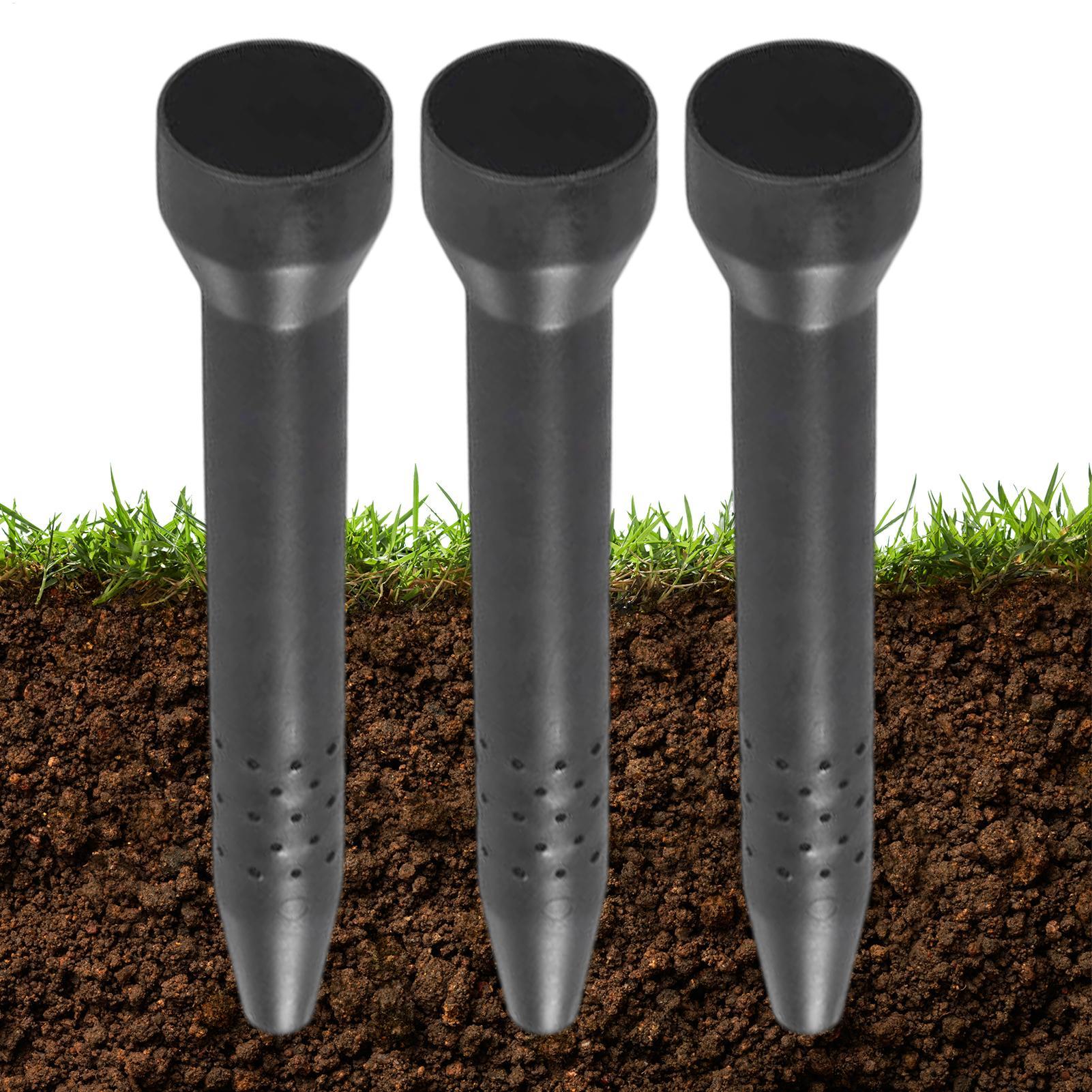 Smart Garden Watering - 庭用散水スパイク3個セット 根部灌漑ステーク 屋外プランター用給水器 ドリップシステム 鉢植え植物 花壇