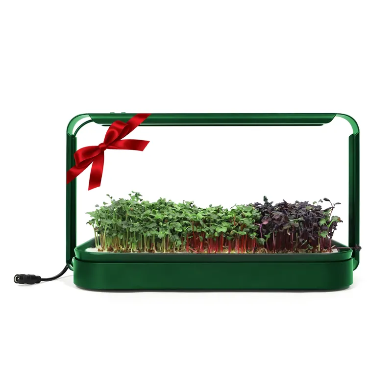 Smart Garden Ideas - クリスマスギフトアイデア DIY 家庭用吊り下げ式自動給水スマートフルスペクトラムアルミ合金マイクログリーンガーデンスターターキット