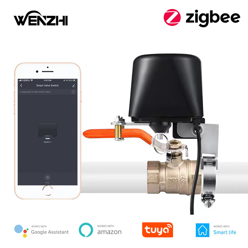 Smart Garden Watering - ZigBee 水/ガスバルブリモートコントロールシステムゲートプラントタイマーガーデン灌漑 Tuya スマートライフ Alexa Google