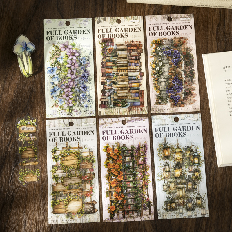 20 ピース/ロットかわいい文房具ステッカー本っぽい香りが庭 - Garden Journal Planner のレビューと価格