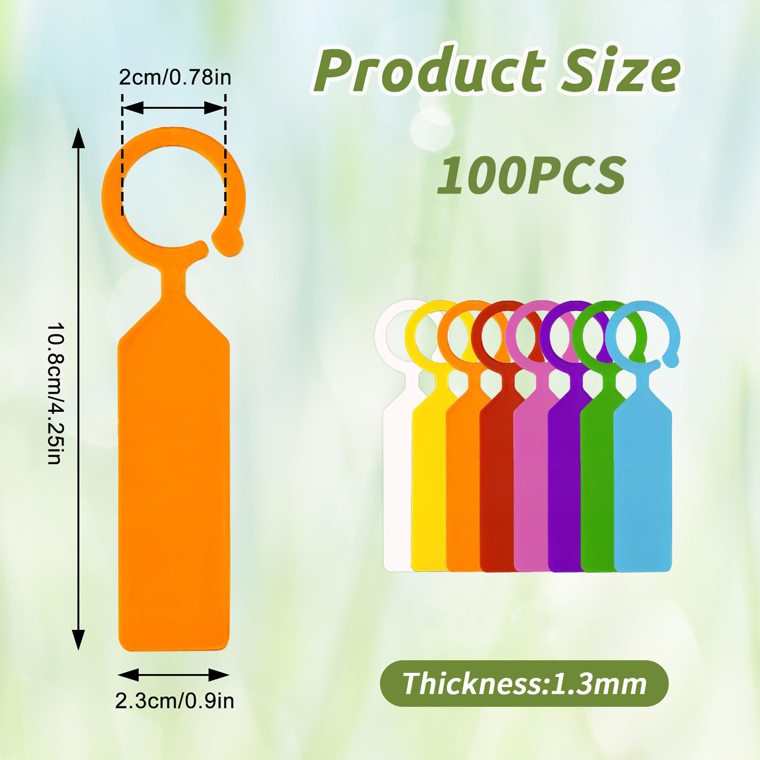 100個入り 10.7x2.3CM プラスチック製 ガーデン - Garden Journal Planner のレビューと価格