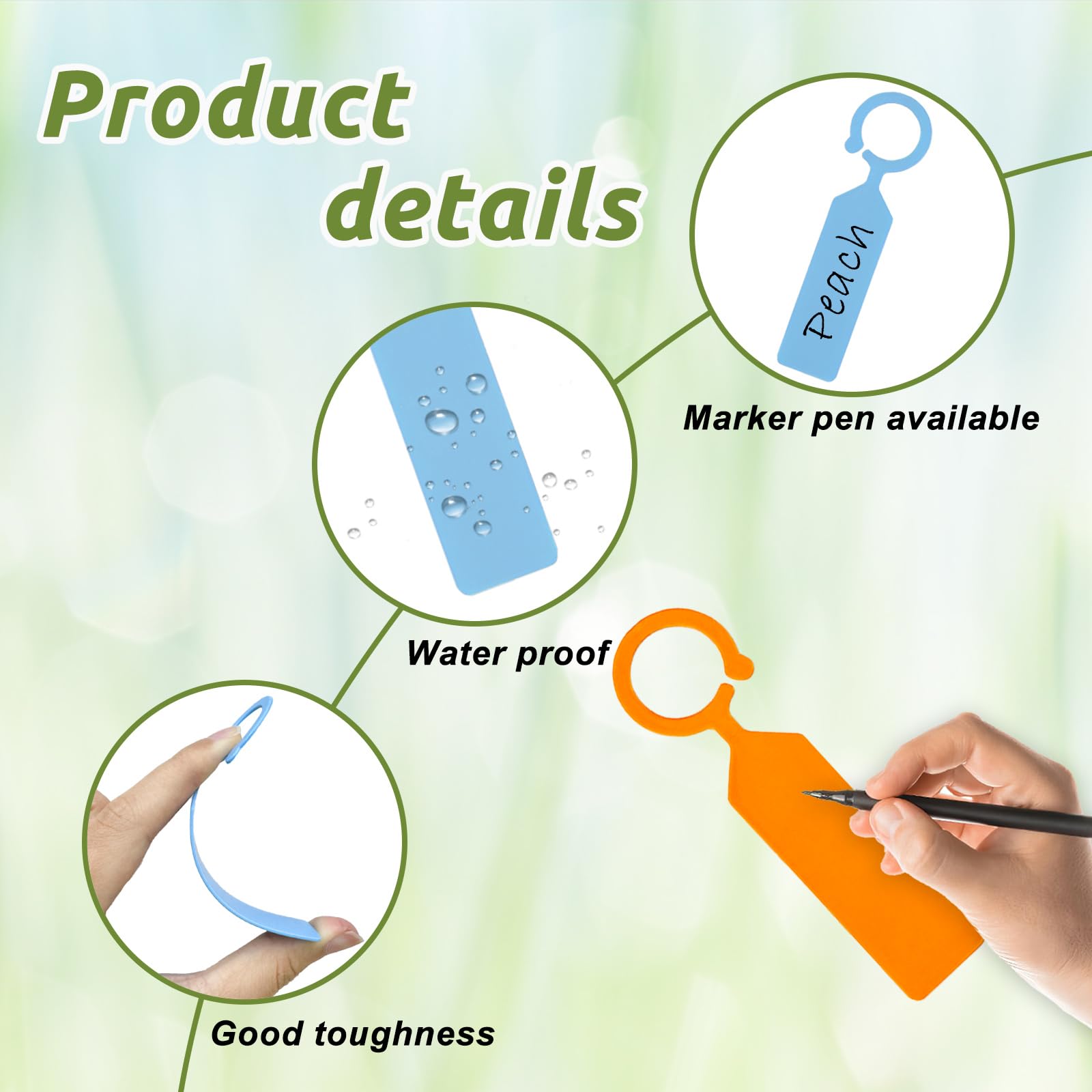 100個入り 10.7x2.3CM プラスチック製 ガーデン - Garden Journal Planner のレビューと価格
