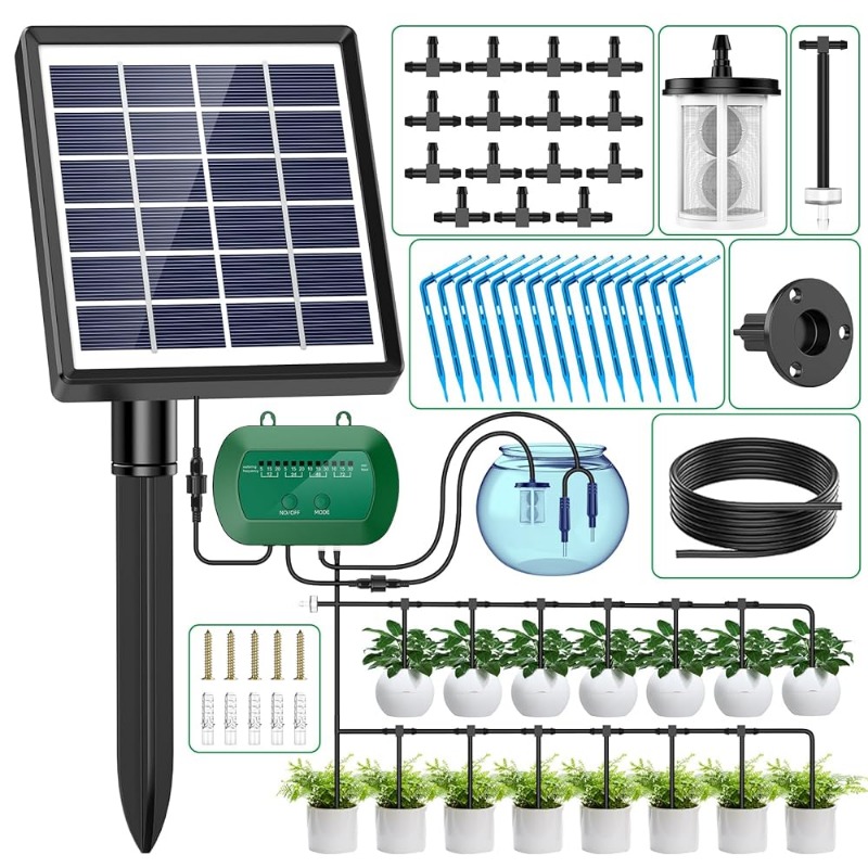 ソーラーインテリジェント灌漑キット 6V 2W 内蔵 180 - Smart Garden Watering のレビューと価格