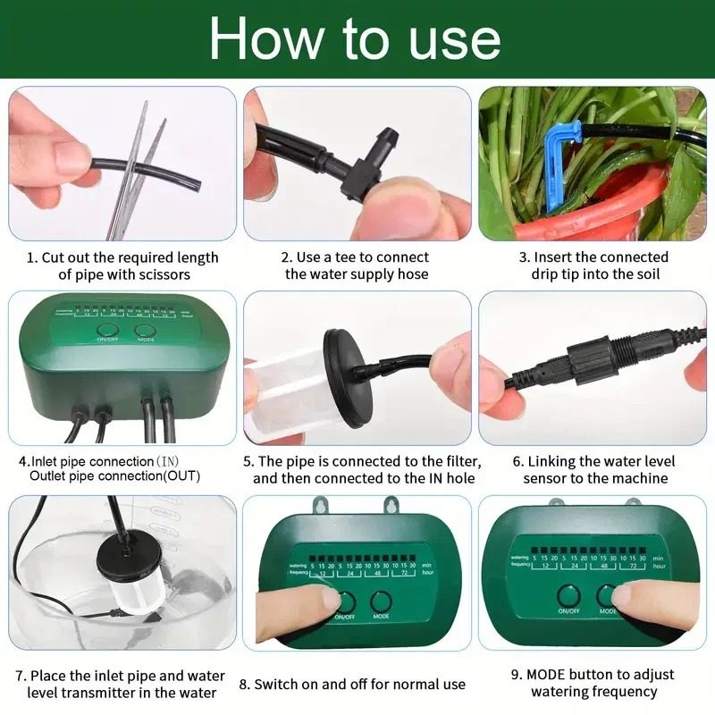 ソーラーインテリジェント灌漑キット 6V 2W 内蔵 180 - Smart Garden Watering のレビューと価格