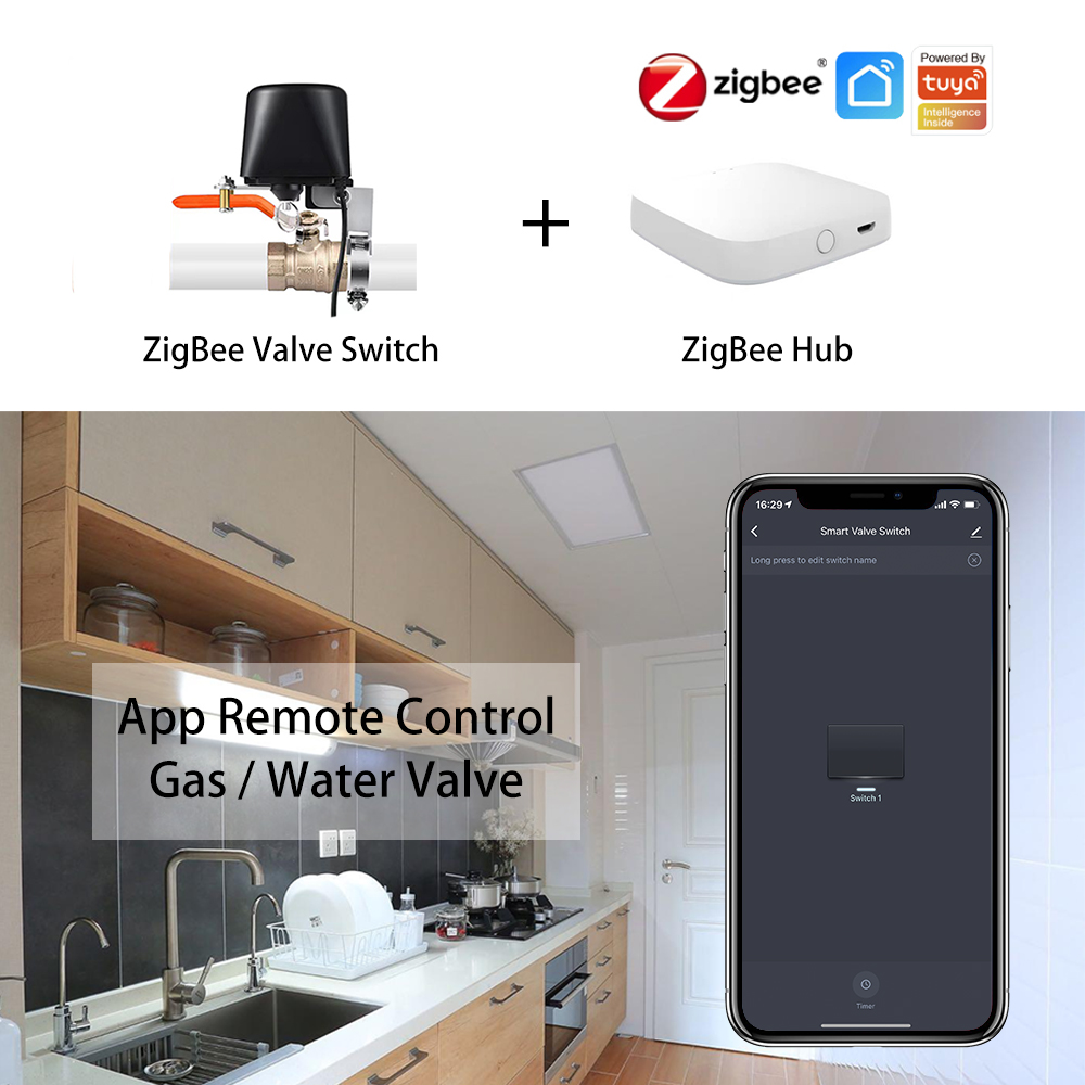 ZigBee 水/ガスバルブリモートコントロールシステムゲー - Smart Garden Watering のレビューと価格