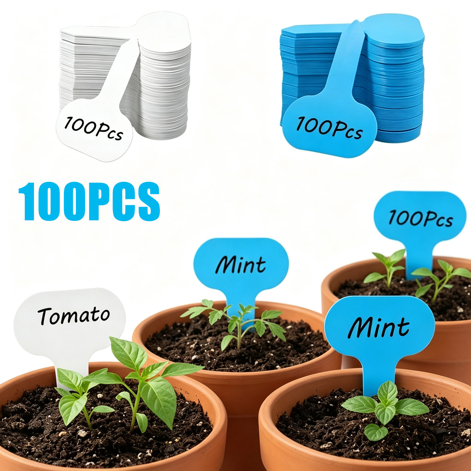 100 個の植物ラベルガーデンマーカー野菜園芸タグ防水 T  - Garden Journal Planner のレビューと価格