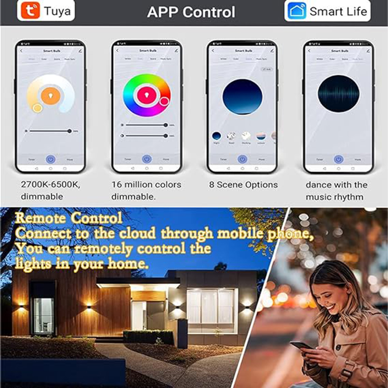 Tuya 屋外 LED ウォールランプ スマートライフ AP - Smart Garden Arduino のレビューと価格